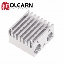 Extrusion Aluminum Heating Block For Chimera E3D Double Spray Nozzle