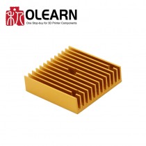 Gold MK7 MK8 Heat Sink 40*40*11 mm For Makerbot MK7/MK8 Extruder 