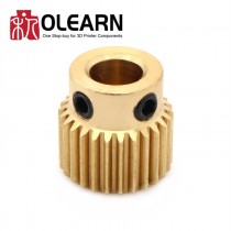 Copper Extrusion Head Gear 26 Tooth MK8 Extruder Brass Gear 