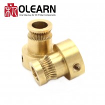 Drive Gear Extruder Pulley Copper For NEMA17 Feeder Wheel