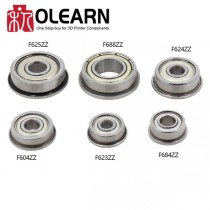 Flange Ball Bearings F604zz F623zz F624zz F625zz F684zz F688zz F606zz 3d Printers Parts Pulley Wheel Part