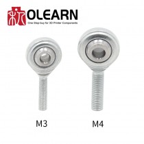 M3 M4 Fisheye Bearings 3D Printers Parts Rod Ends Joint Thread Aluminum SI4T/K SI3T/K Fish Eye Part Fisheyes Accessory