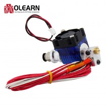 V6 J-head Hotend Extruder Kit With Cooling Fan + Bracket Block + Thermistors + Nozzle 