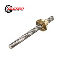 80-340mm T8 8mm Lead Stainless Steel Leadscrew 