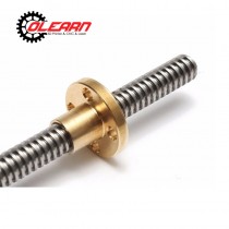 Length 66-310mm T8-2mm Lead Stainless Steel Leadscrew