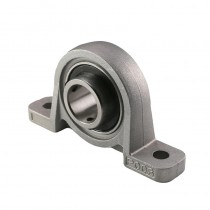 KP003 Flanged Pillow Block Bearing Zinc Alloy 17mm Bore Diameter