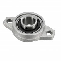 KFL002 Zinc Alloy Pillow Block Flange Bearing 15mm Bore Diameter