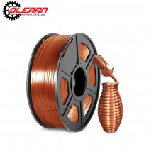 Olearn 1.75mm 3D Printing Filament PLA Fit Fdm 3D Printer Silk Red Copper