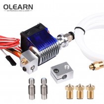 Olearn V6 J-Head Hotend with 3010 Fan for 1.75mm Bowden Extrude 0.4 Nozzle + Volcano Kit